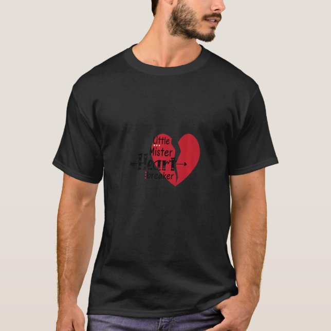 Little Mister Heart Breaker Valentines T-Shirt (Vorderseite)