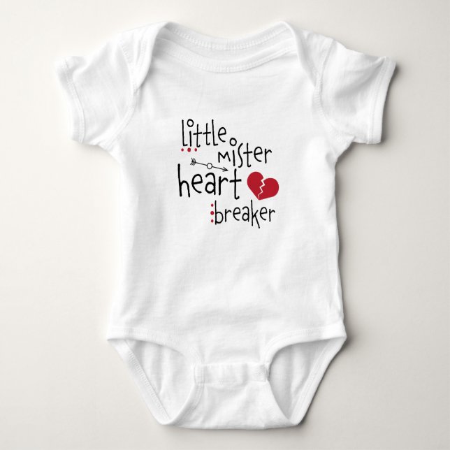 Little Mister HeartBreaker Baby Boy Strampler (Vorderseite)