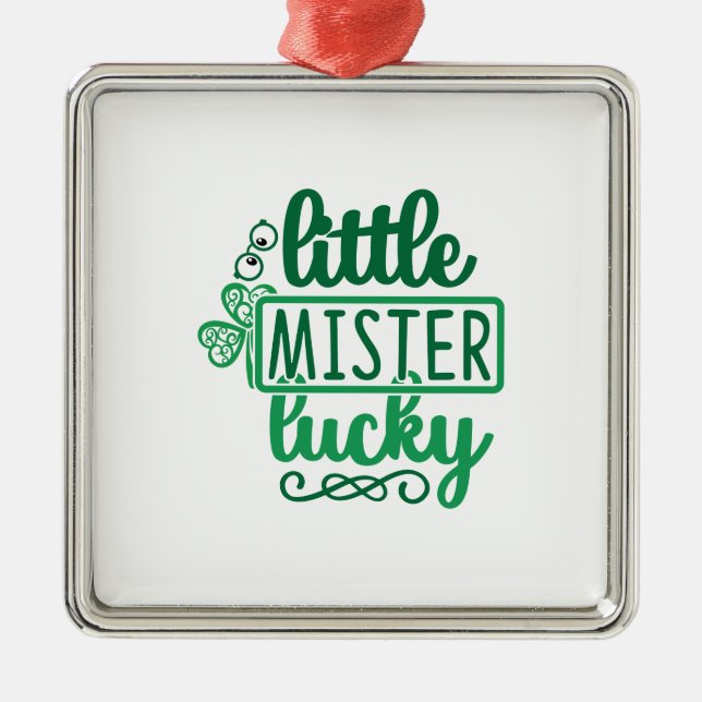 Little Mister Lucky Ornament Aus Metall (Vorne)