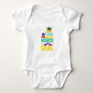 Little Mister Mardi Gras Baby Bodysuit Strampler