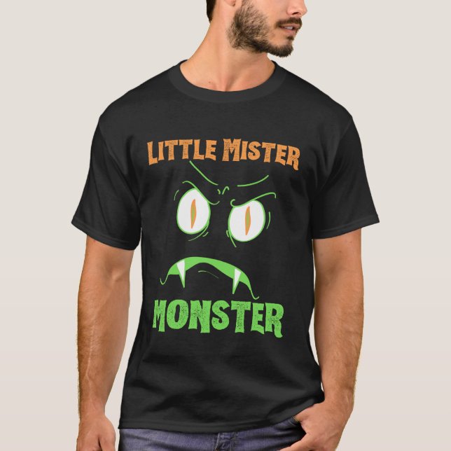 Little Mister Monster Halloween Boys Costume Funny T-Shirt (Vorderseite)