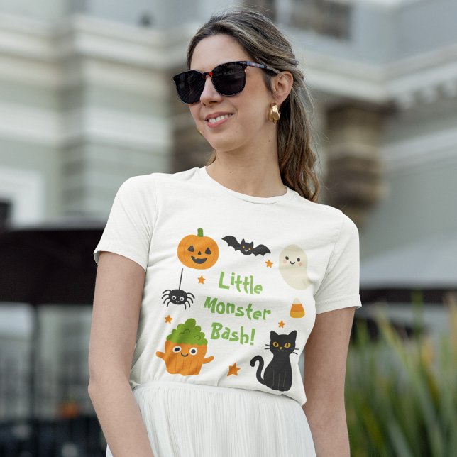 Little Monster Bash Halloween - Niedlich Spooky - T-Shirt (Von Creator hochgeladen)