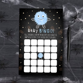 Little Monster Halloween Baby Shower Bingo