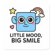 Little Mood Big Smile - Süße Smilo-Aufkleber.