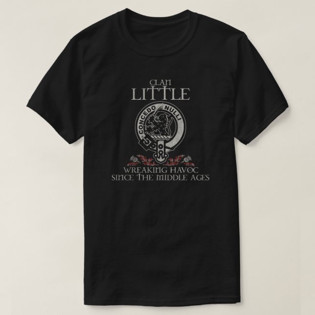 Little Morton Rigg Clan Wappen Schottischer Nachna T-Shirt (Design vorne)