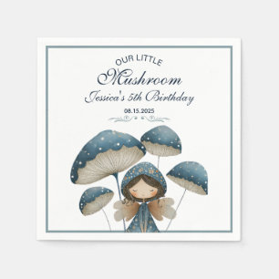 Little Mushroom Blue Fairy Kindergeburtstag Party Serviette