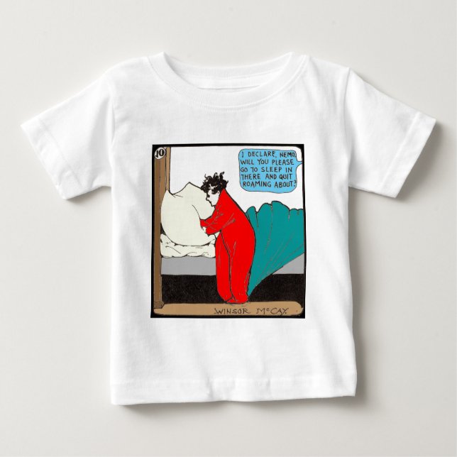 "Little Nemo" im Bett Baby T-shirt (Vorderseite)