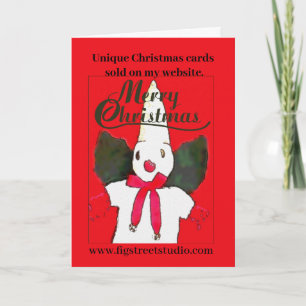 Little New Orleans Snowman Holiday Card Feiertagskarte