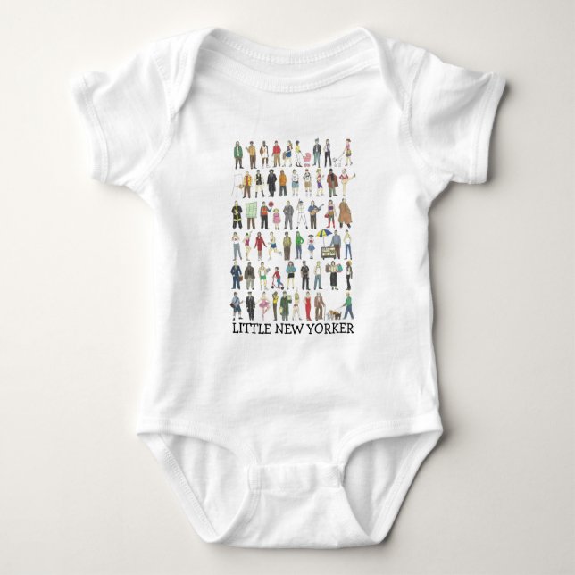Little New Yorker People New Yorker City Baby Strampler (Vorderseite)