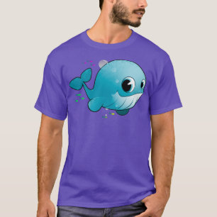 Little Niedlich Baby Blue Whale T-Shirt