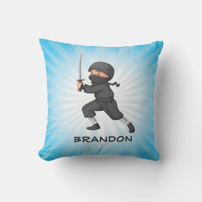 Little Ninja Design Throw Kissen (Vorderseite)