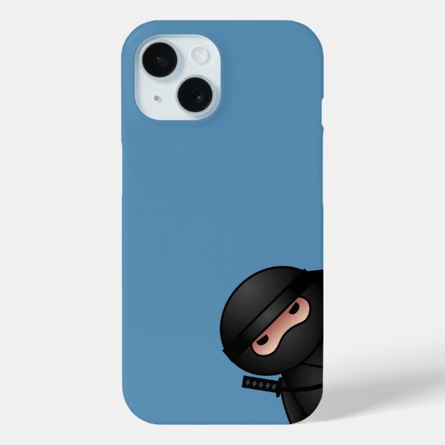 Little Ninja Warrior auf Blue Case-Mate iPhone Hülle (Rückseite)