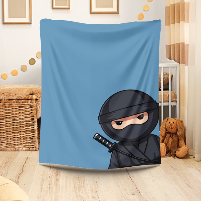Little Ninja Warrior auf Blue Fleecedecke (Von Creator hochgeladen)