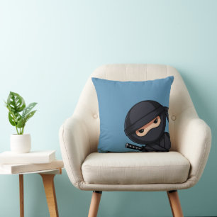 Little Ninja Warrior auf Blue Kissen