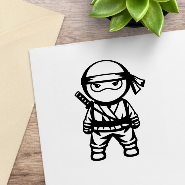 Little Ninja Warrior Color Me Gummistempel (Von Creator hochgeladen)