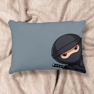 Little Ninja Warrior on Gray Dekokissen