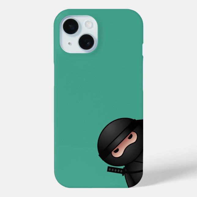 Little Ninja Warrior on Green Case-Mate iPhone Hülle (Rückseite)