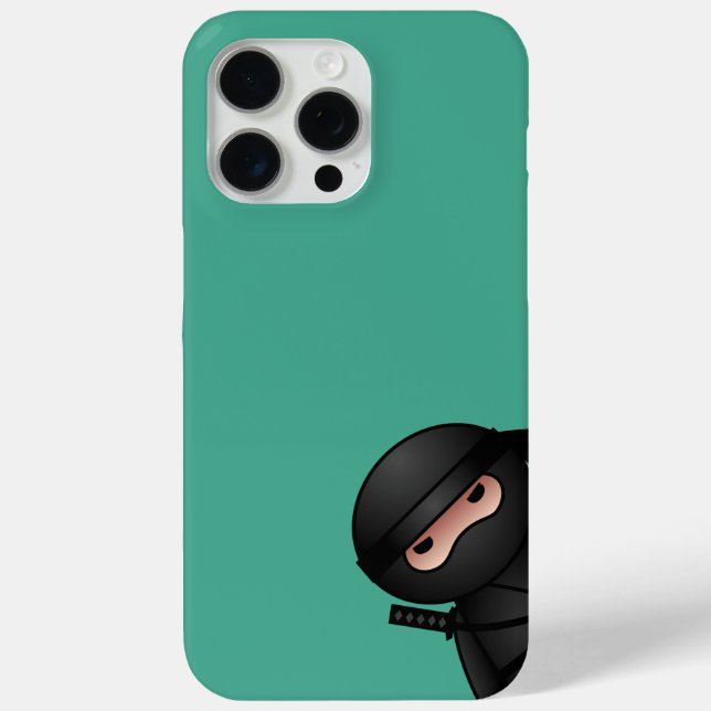 Little Ninja Warrior on Green Case-Mate iPhone Hülle (Rückseite)