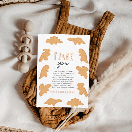 Little Nugget Baby Dusche Dankeskarte