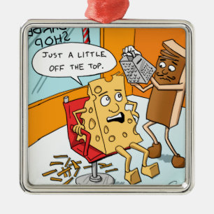 "Little off the Top" Ornament Aus Metall
