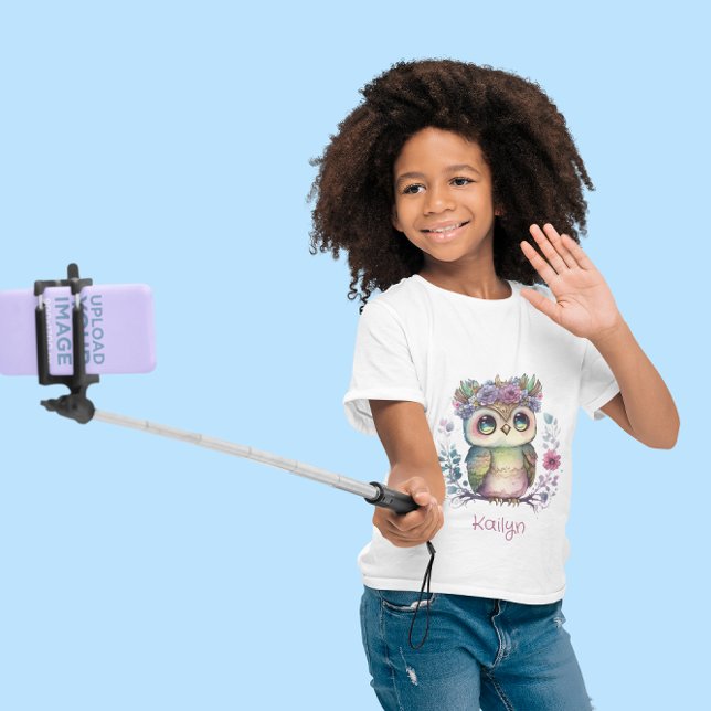 Little Ombre Owl Wasserfarbe T-Shirt (Von Creator hochgeladen)