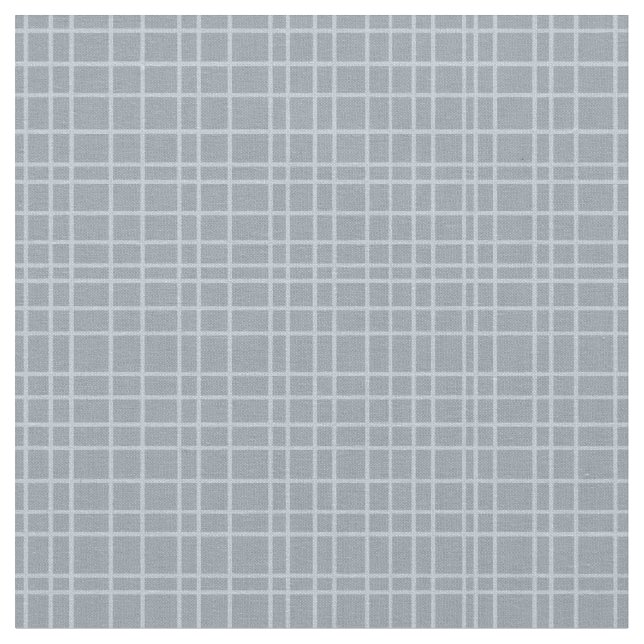Little One Hand Drawn Grid - staubgrau Stoff (Nahaufnahme)
