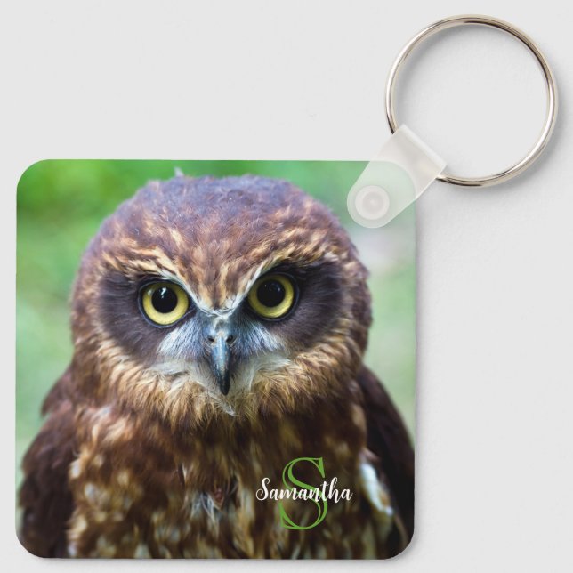 Little Owl Keyring Schlüsselanhänger (Rückseite)