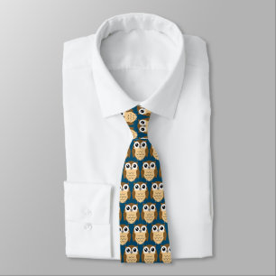 Little Owls Design Necktie Krawatte