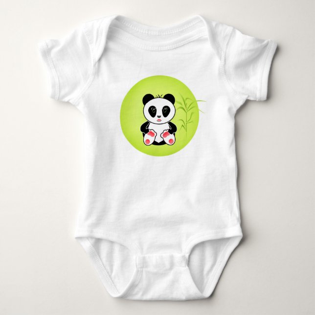 Little Panda Baby Strampler (Vorderseite)