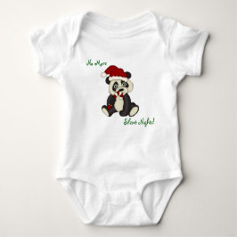 Little Panda Bear Weihnachten Baby Strampler