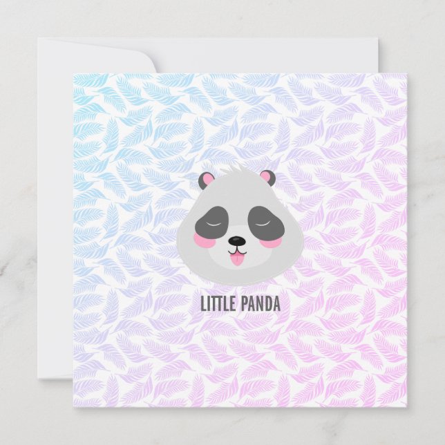 Little Panda Flat Card (Vorderseite)