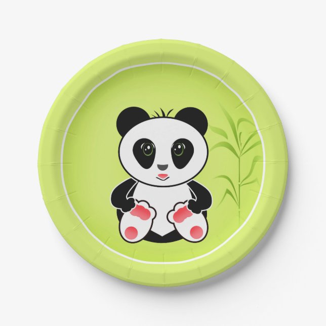 Little Panda Pappteller (Vorderseite)