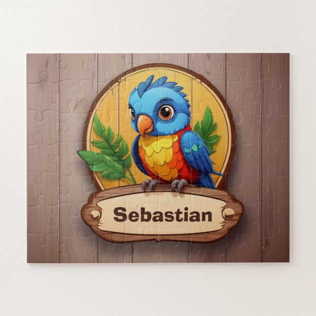 Little Parrot Personalisiert Puzzle (Horizontal)