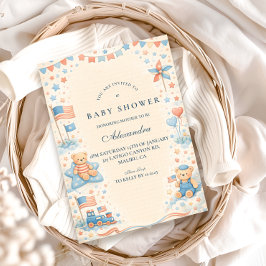 Little Patriot Welcome Baby Shower Einladung