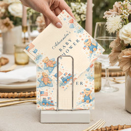 Little Patriot Welcome Baby Shower Serviette