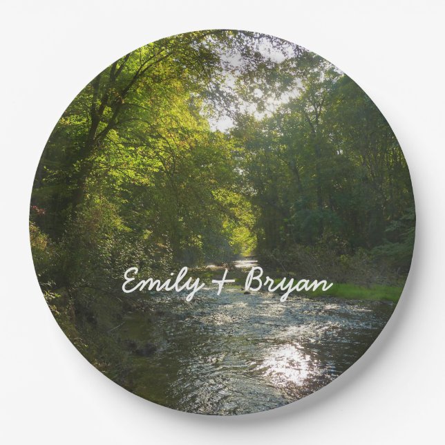 Little Patuxent River von Savage Park Pappteller (Vorderseite)