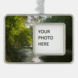 Little Patuxent River von Savage Park Rahmen-Ornament Silber