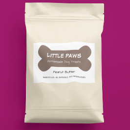Little Paws Selbstgemachte Hundeleckerlis Geschäft Rechteckiger Aufkleber