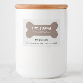 Little Paws Selbstgemachtes Hundefutter Lebensmitteletikett