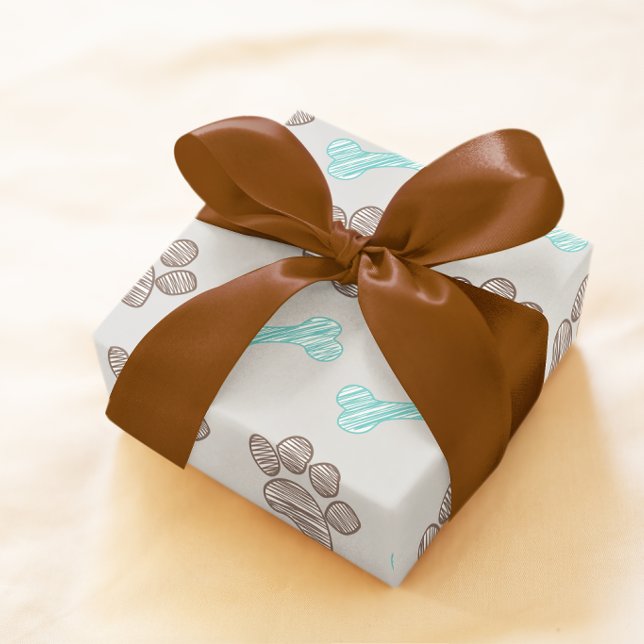 Little Paws Selbstgemachtes Hundefutter Werbeartik Geschenkpapier (Von Creator hochgeladen)