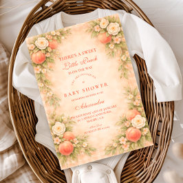 Little Peach on the Way Baby Shower Einladung