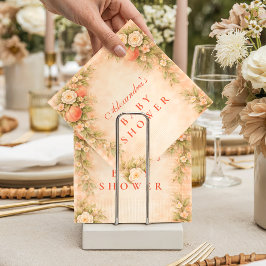 Little Peach on the Way Baby Shower Serviette