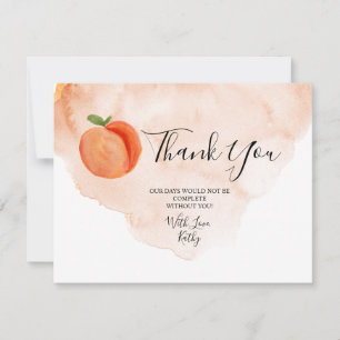 Little Peach Summer Citrus Dankeskarte