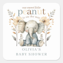 Little Peanut Blue Baby Elephant Baby Dusche