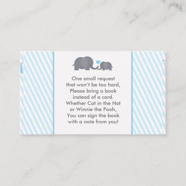 Little Peanut Book Request Card für Einladung (Vorderseite)