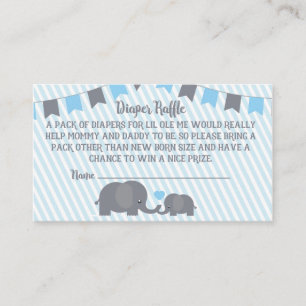 Little Peanut Diaper Raffle Card Begleitkarte