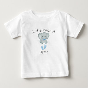 Little Peanut Elephant, Baby Boy Personalisiert Ba T-shirt