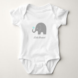 Little Peanut Elephant Baby Romper, blaues Herz Baby Strampler