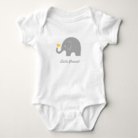Little Peanut Elephant Baby Romper, gelbes Herz