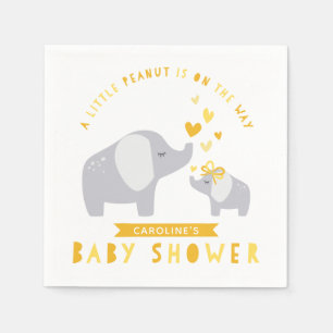 Little Peanut Elephant Babydusche Gelb Serviette